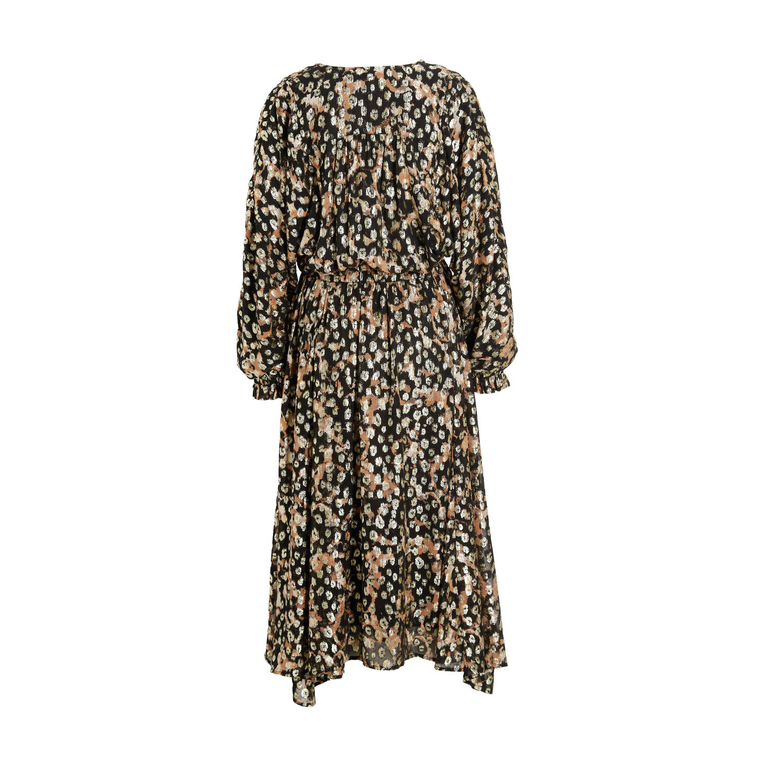 Miljuschka by Wehkamp glitter jurk luipaard bruin