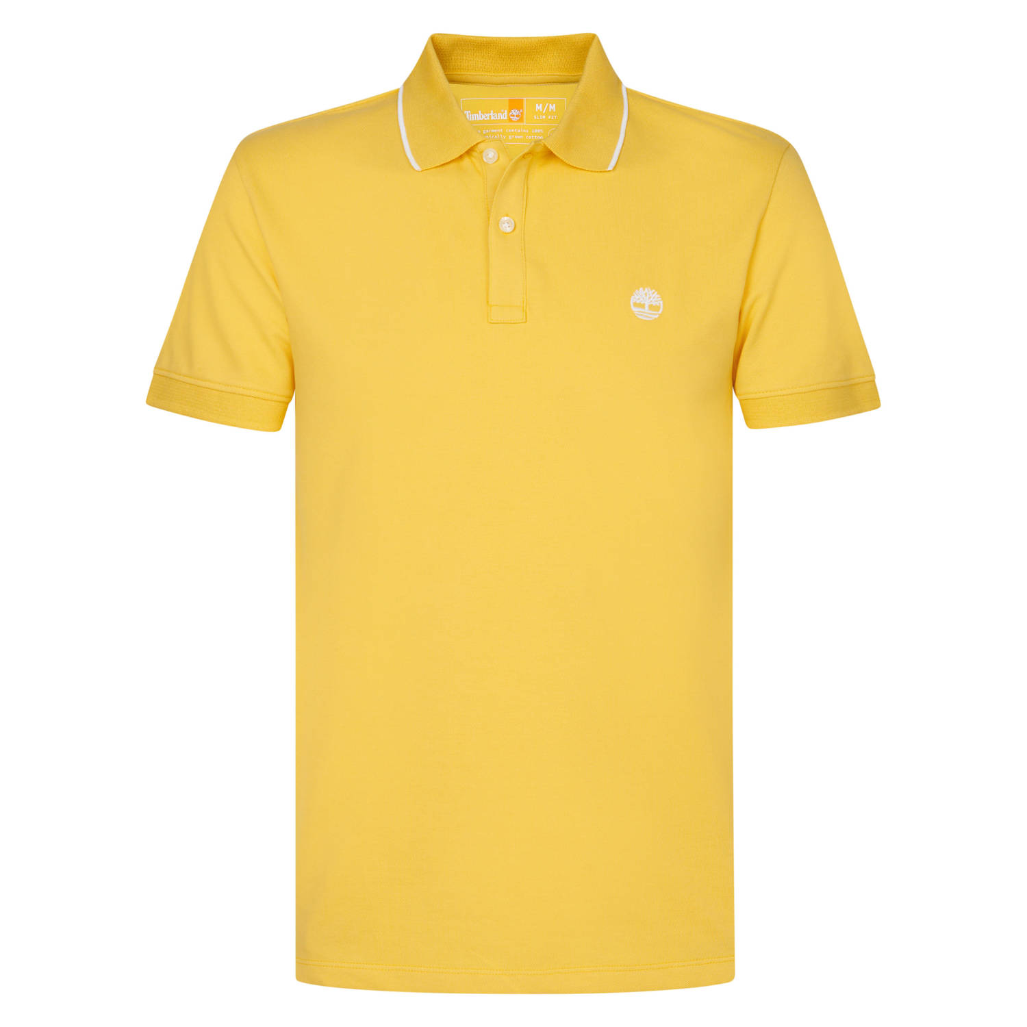 Timberland polo met logo licht geel