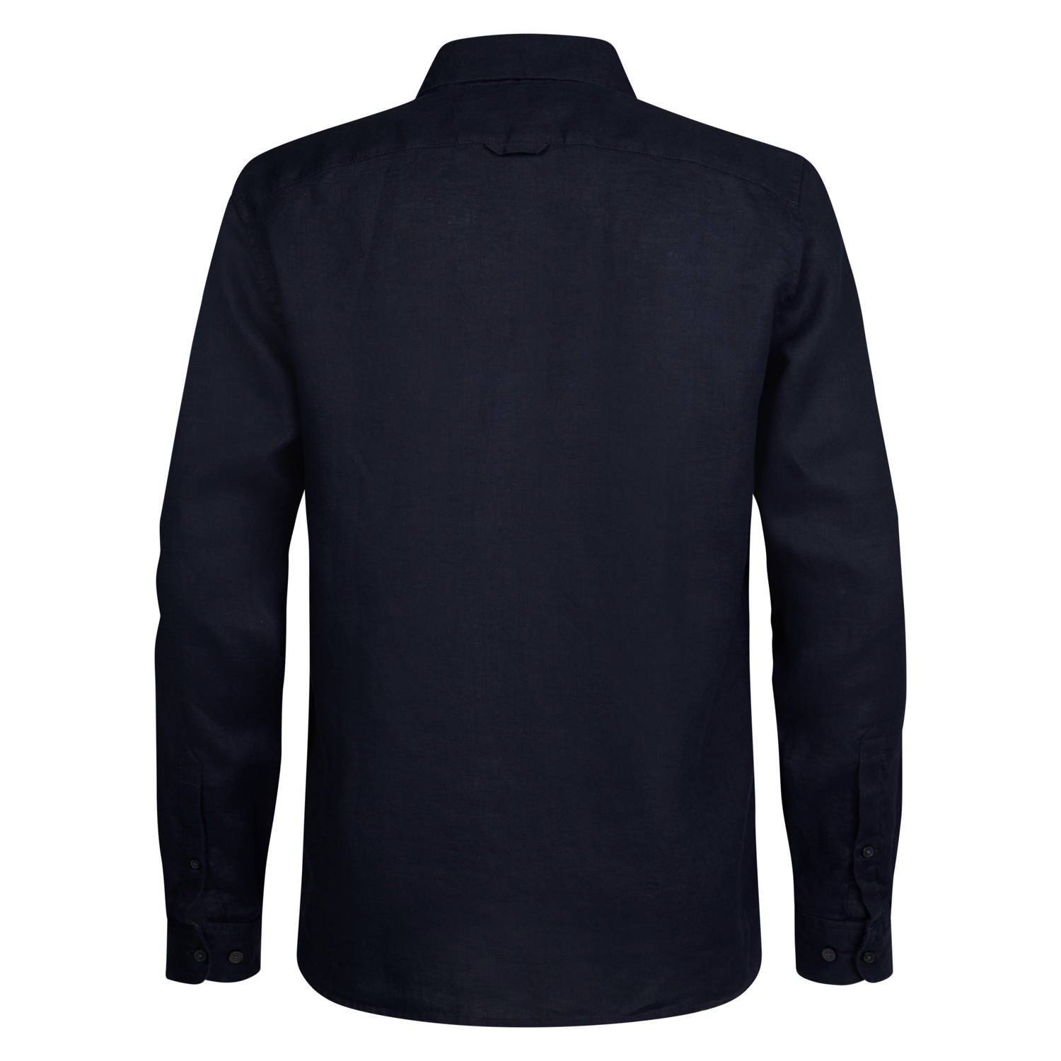 Timberland slim fit overhemd met logo donkerblauw