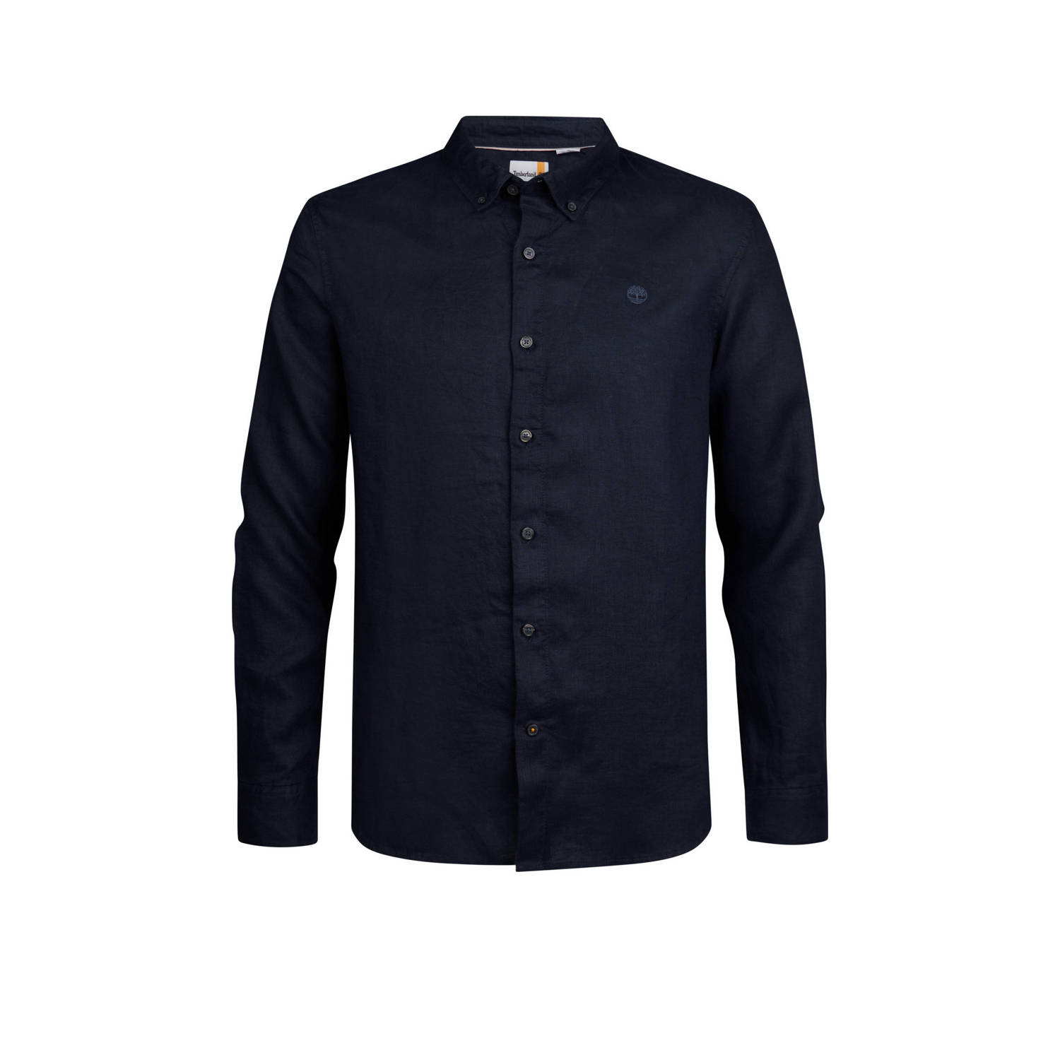 Timberland slim fit overhemd met logo donkerblauw