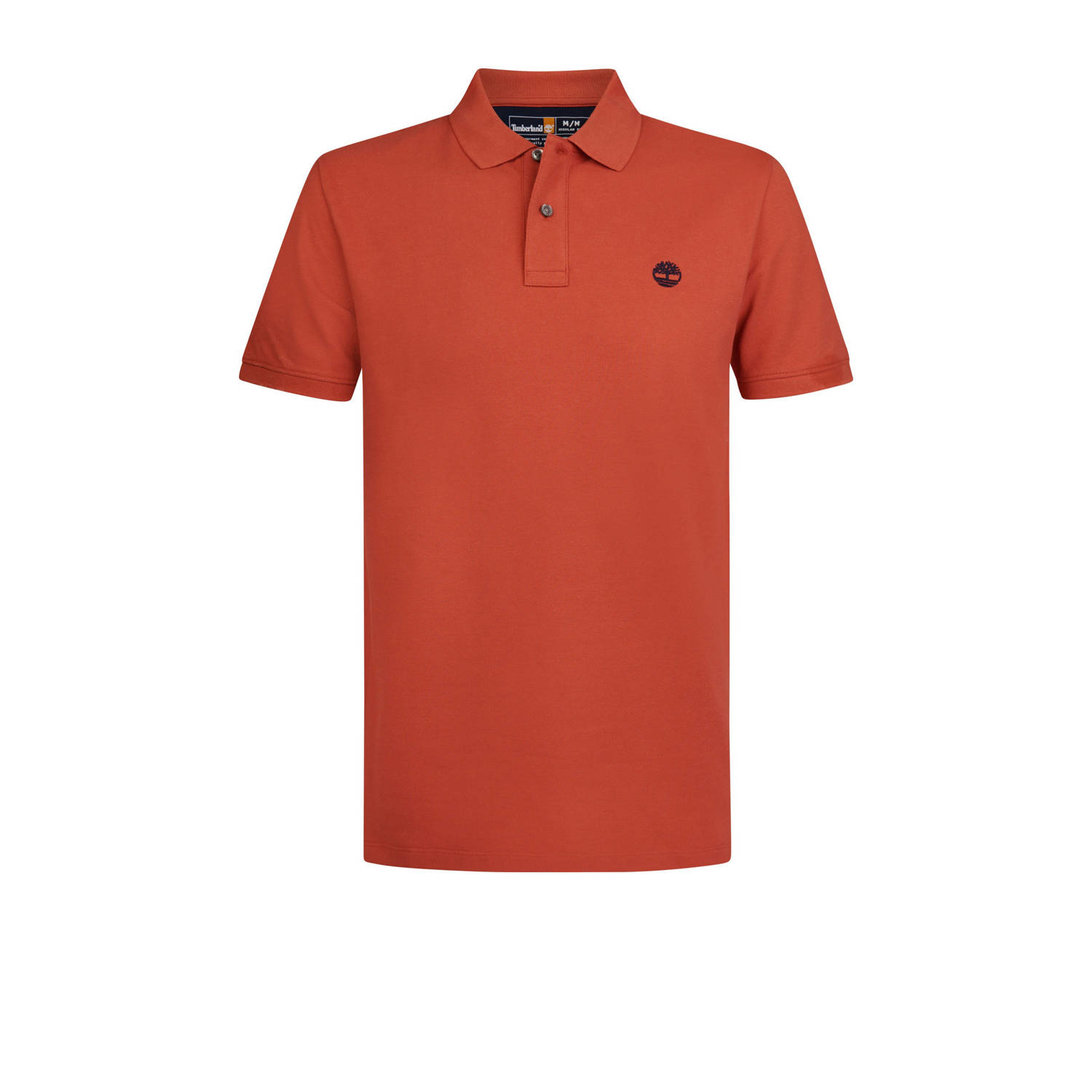 Timberland regular fit polo met logo oranje