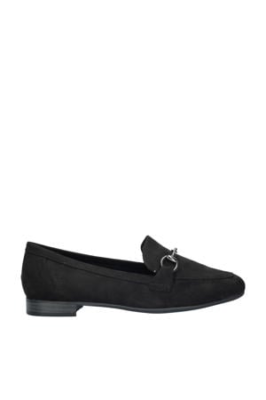 suède loafers zwart