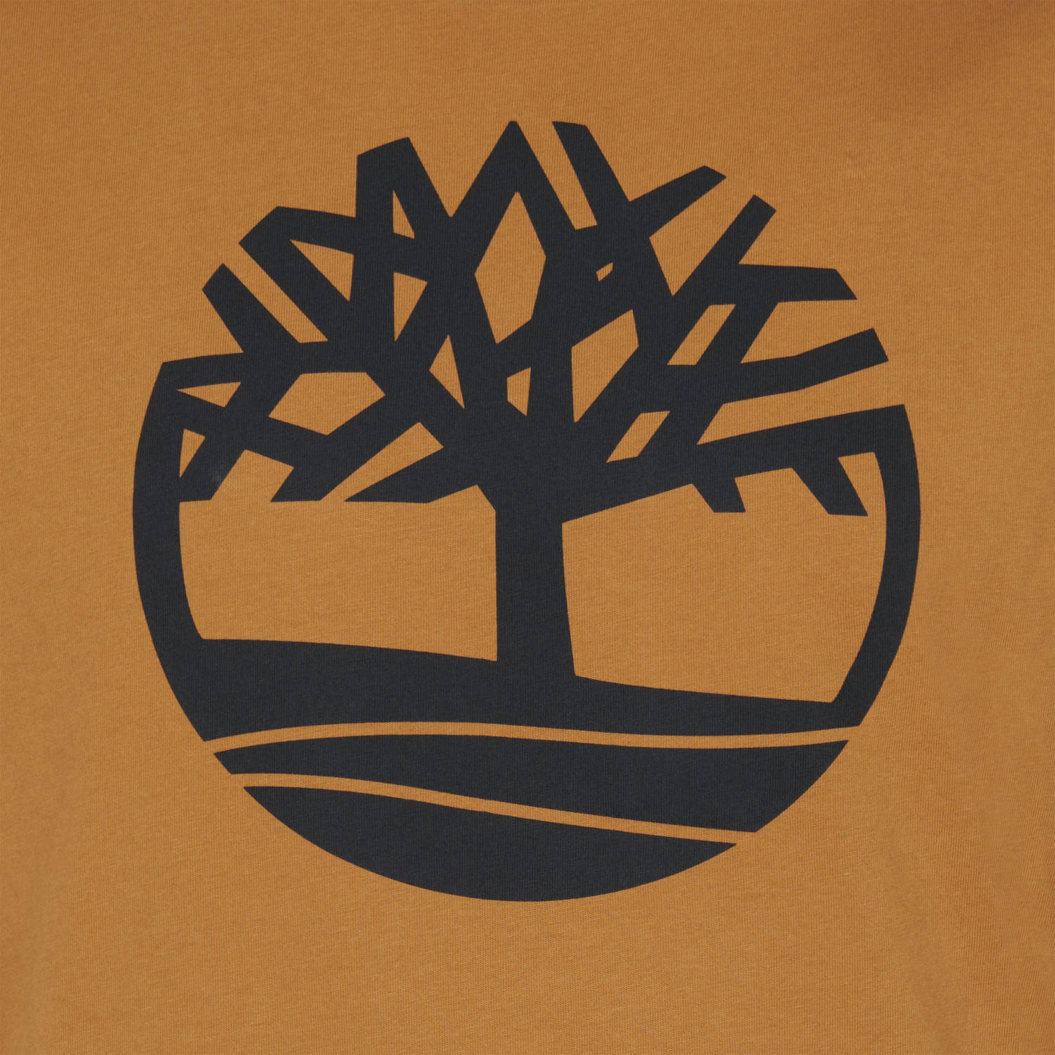 Timberland T-shirt met printopdruk cognac