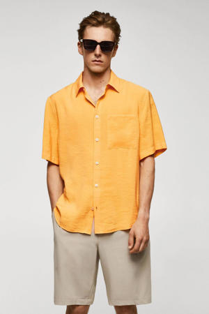 regular fit overhemd geel