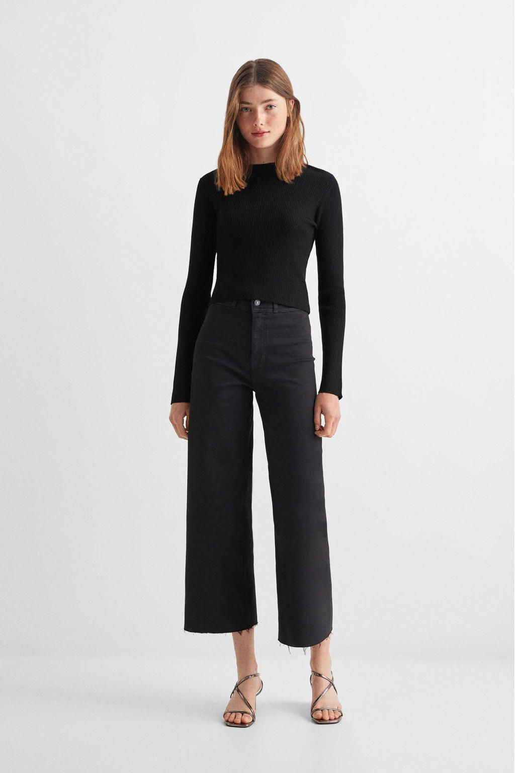 Top Mango Open Rug Mango Kids top met open rug zwart | wehkamp