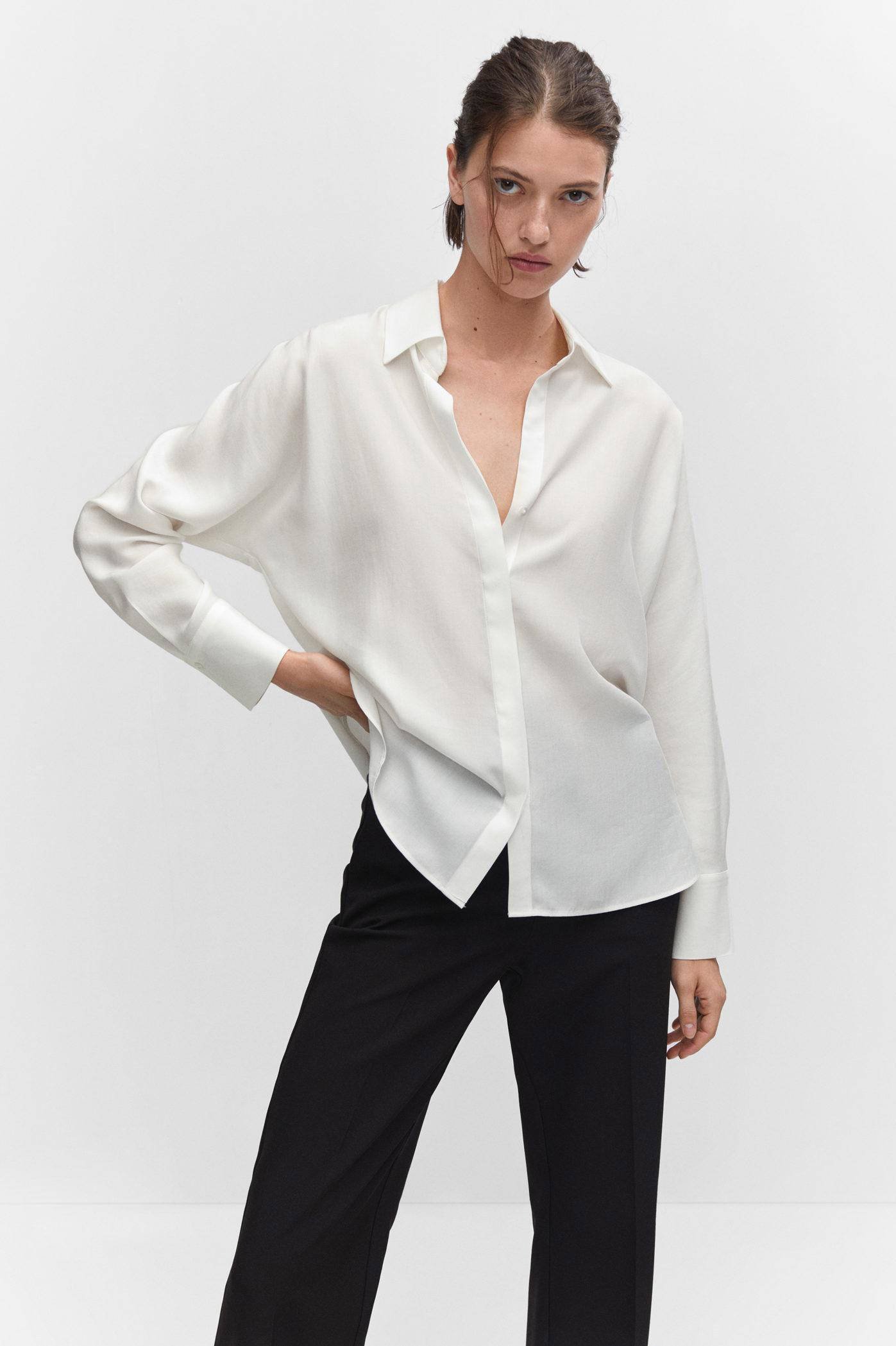 Witte blouse online mango