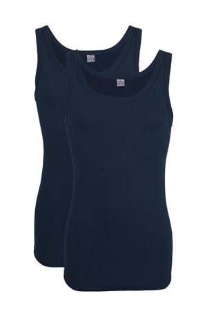 hemd (set van 2) donkerblauw
