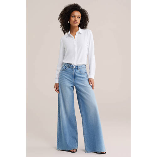 WE Fashion blouse van polyester wit afbeelding