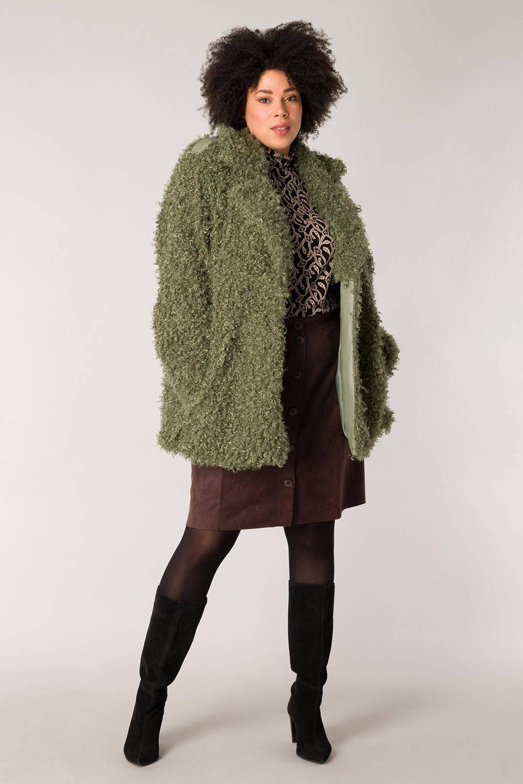 ZhuiKun Damesjas van imitatiebont, korte jas van kunstbont, effen dikke bovenkleding, shaggy parka, cardigan, Stijl 4, M ZhuiKun Damesjas van imitatiebont, korte jas van kunstbont, effen dikke bovenkleding, shaggy parka, cardigan, Stijl 4, M