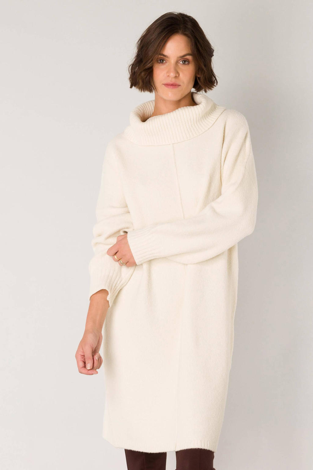 Gebreide jurk voor dames, winter, sexy, effen, V-hals, ritssluiting, gebreide trui, feestjurk, elegante mini-jurk, strakke stretch trui-jurk, winterjurk, dames, lange mouwen, warm, grof gebreide Gebreide jurk voor dames, winter, sexy, effen, V-hals, ritssluiting, gebreide trui, feestjurk, elegante mini-jurk, strakke stretch trui-jurk, winterjurk, dames, lange mouwen, warm, grof gebreide