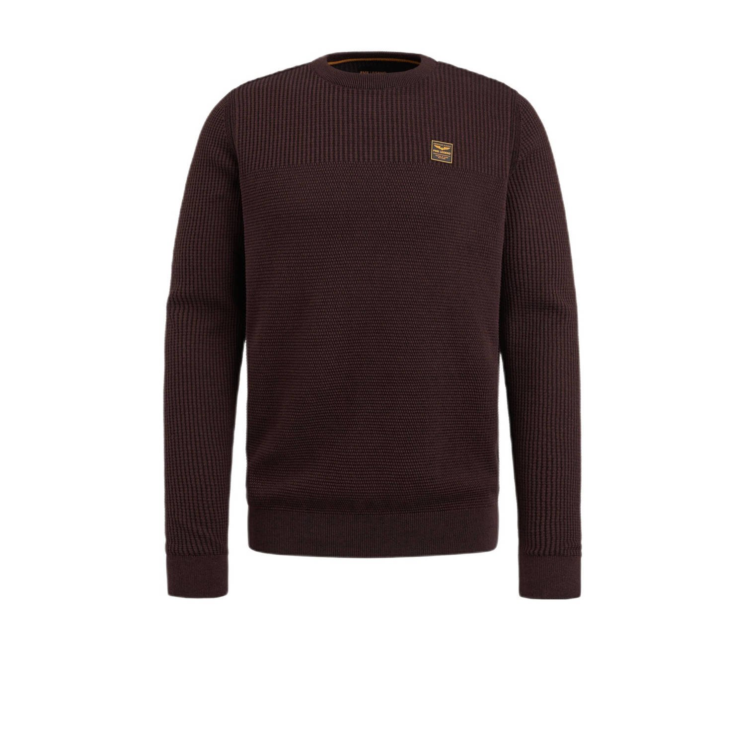 PME LEGEND Heren Truien & Vesten Crewneck Cotton Plated Bordeaux