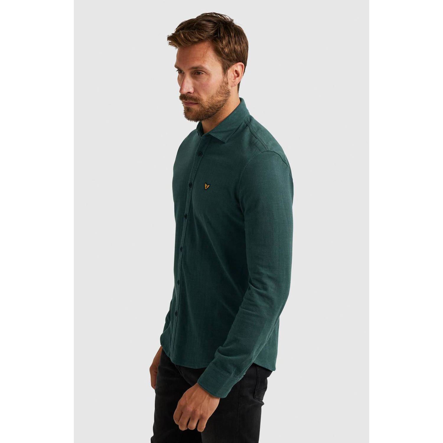 PME Legend regular fit longsleeve met all over print groen