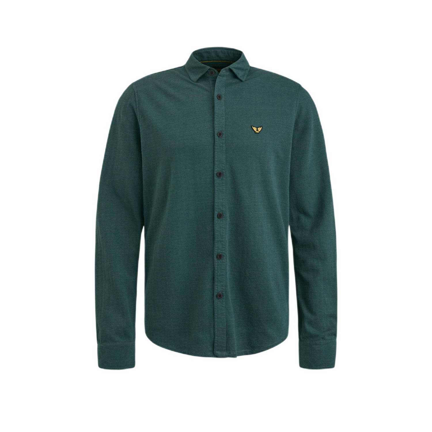 PME Legend regular fit longsleeve met all over print groen