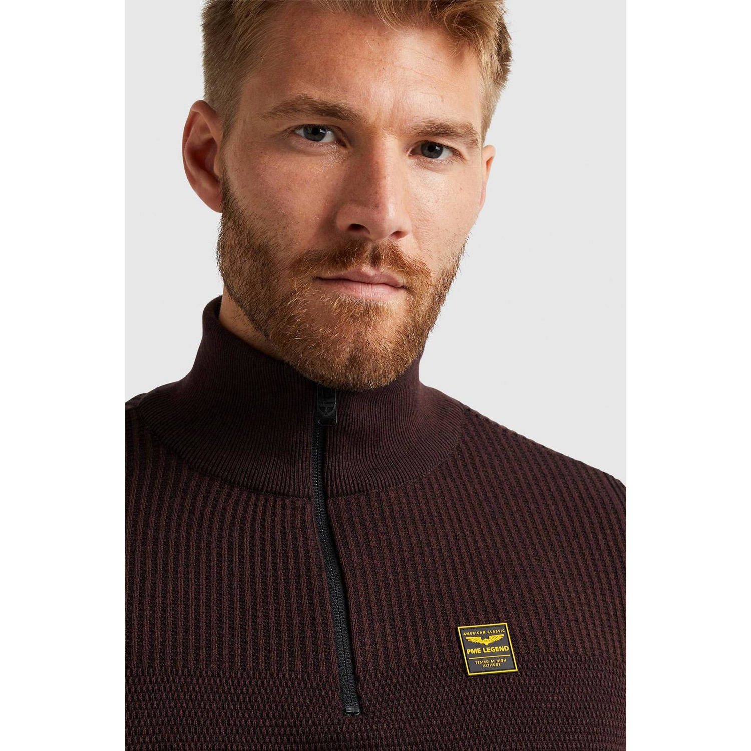 PME Legend trui met logo donkerrood