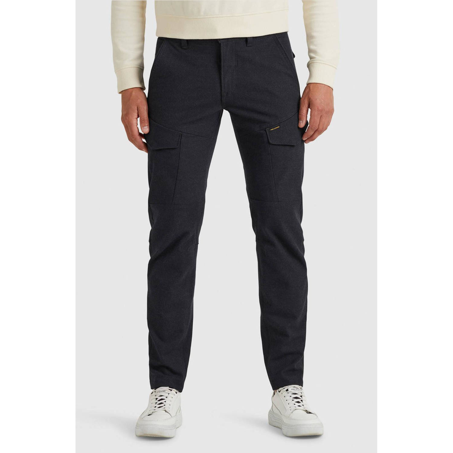 PME Legend tapered fit cargo broek Skywing grijs