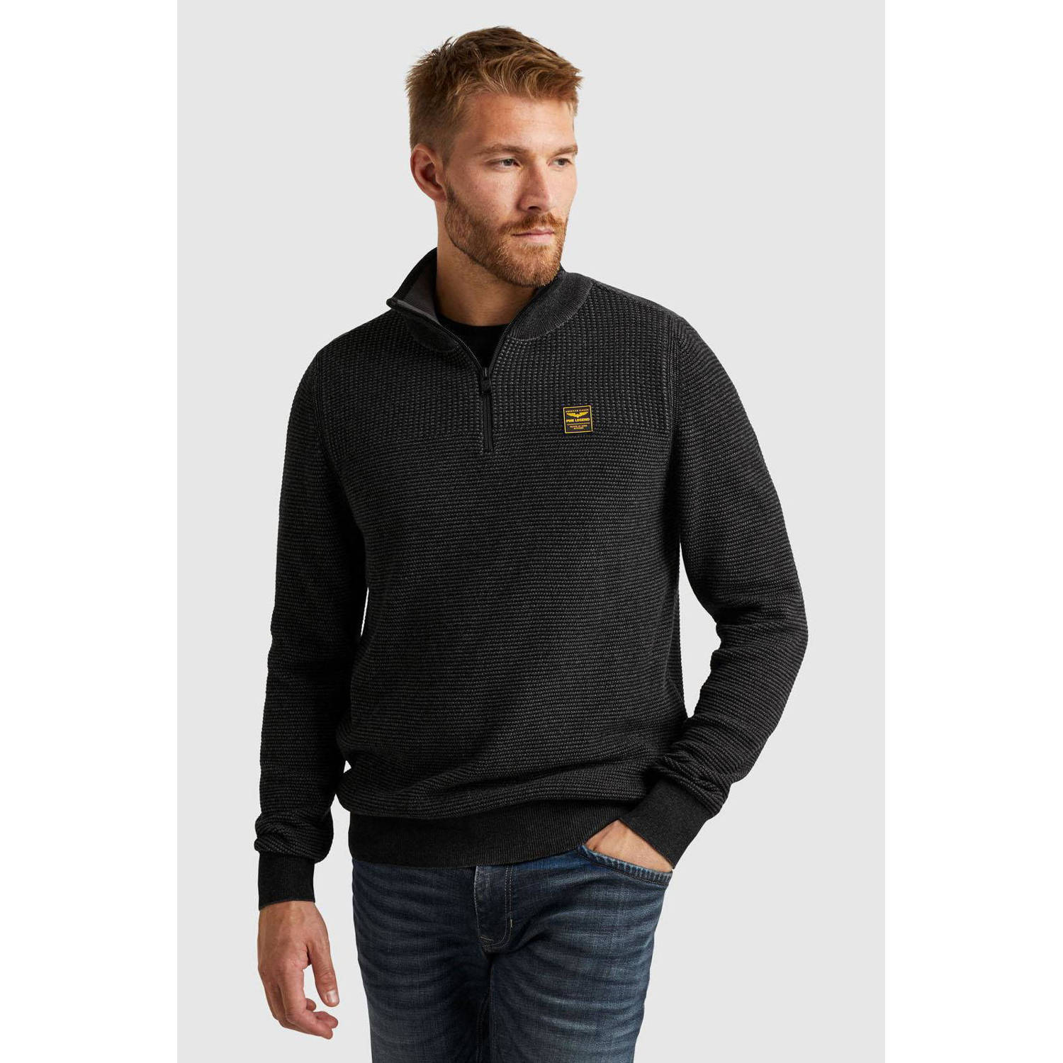 PME Legend trui met logo grijs