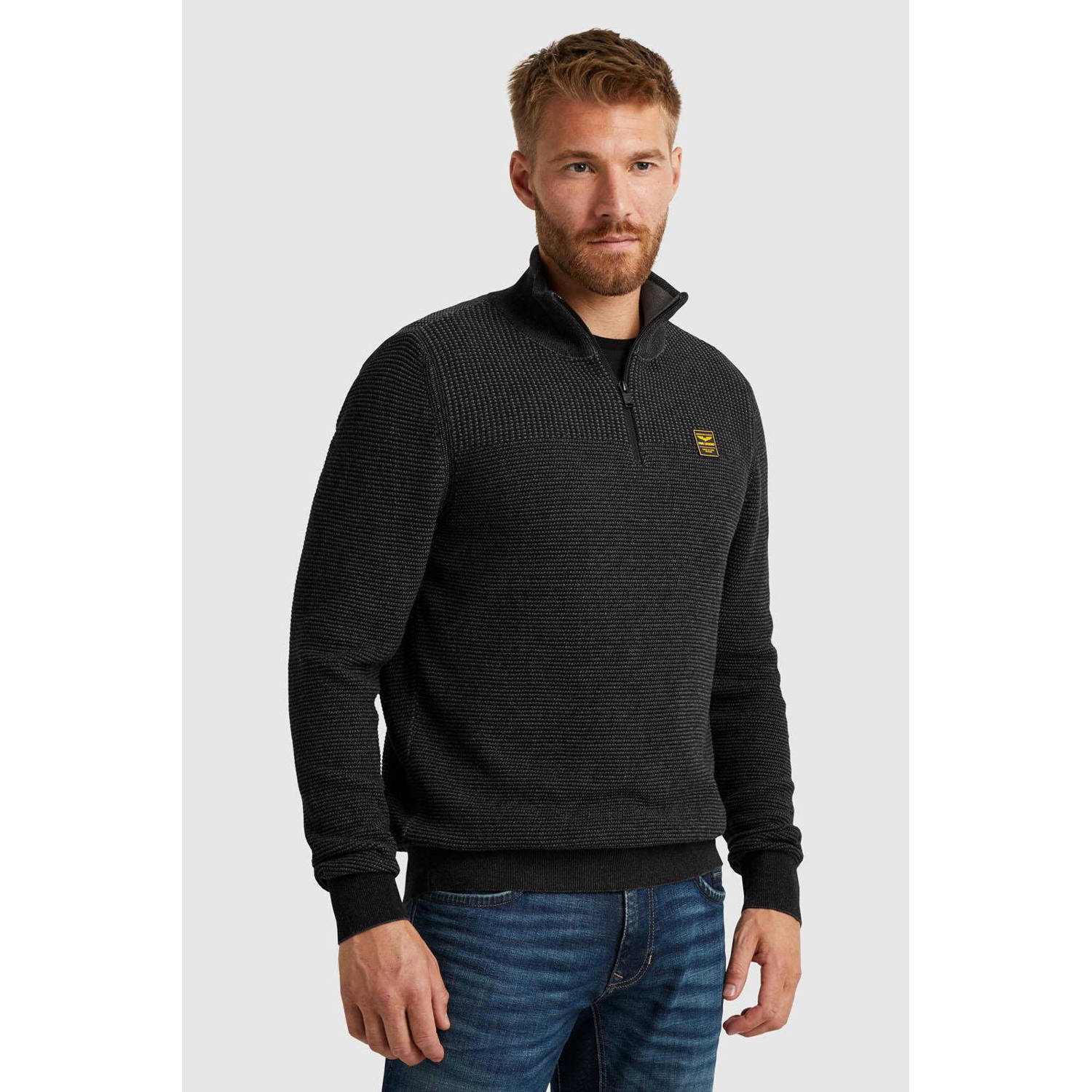 PME Legend trui met logo grijs