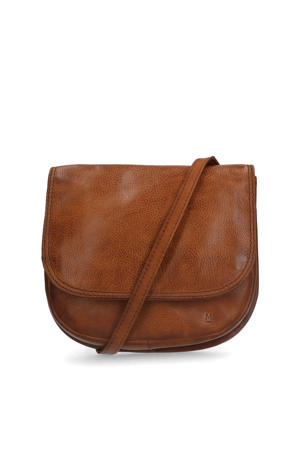 leren crossbody tas cognac