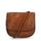 Manfield leren crossbody tas cognac