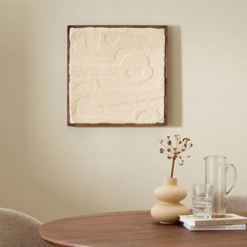 Studio LIVIT wanddecoratie (55x55 cm) - beige