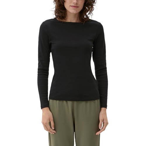 s.Oliver longsleeve zwart afbeelding