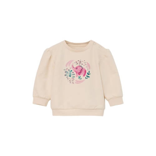 s.Oliver baby sweater met printopdruk ecru