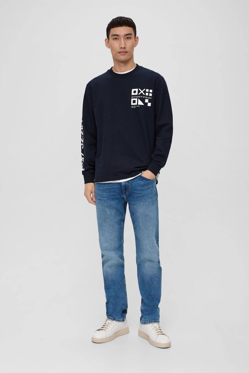 s.Oliver modern slim fit jeans Nelio blauw