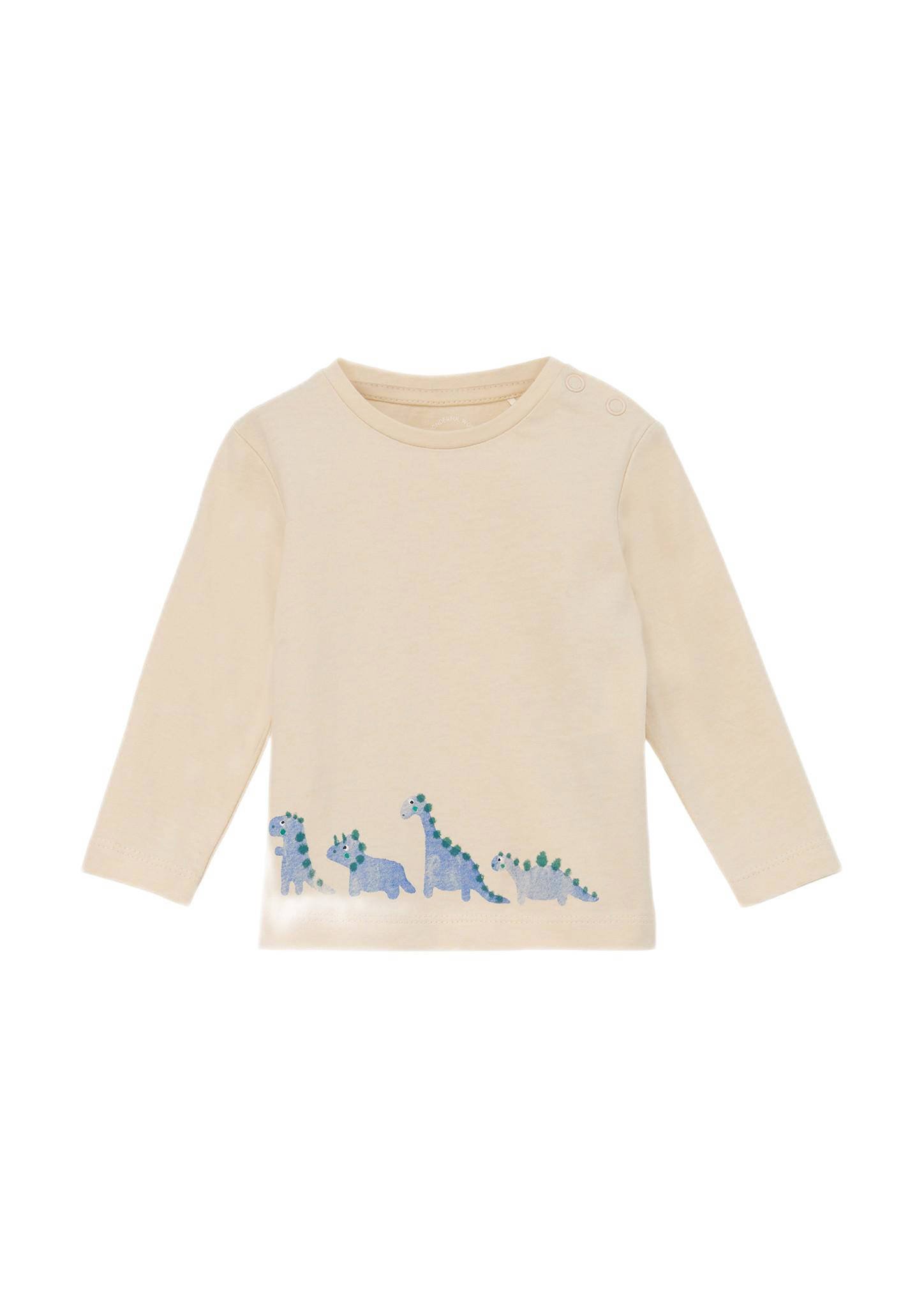 baby longsleeve met printopdruk ecru