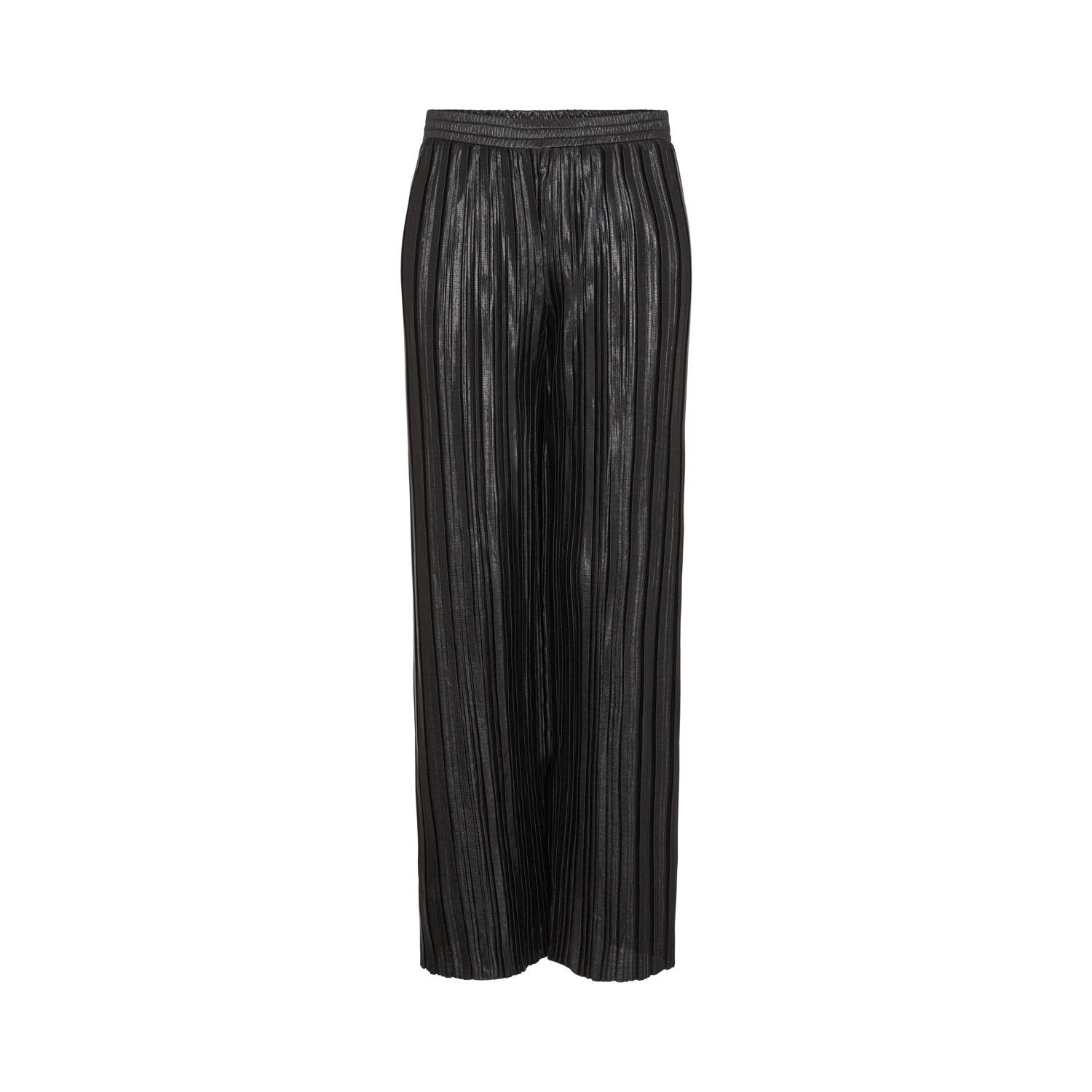 Sofie Schnoor wide leg broek zwart Meisjes Polyester Effen 128