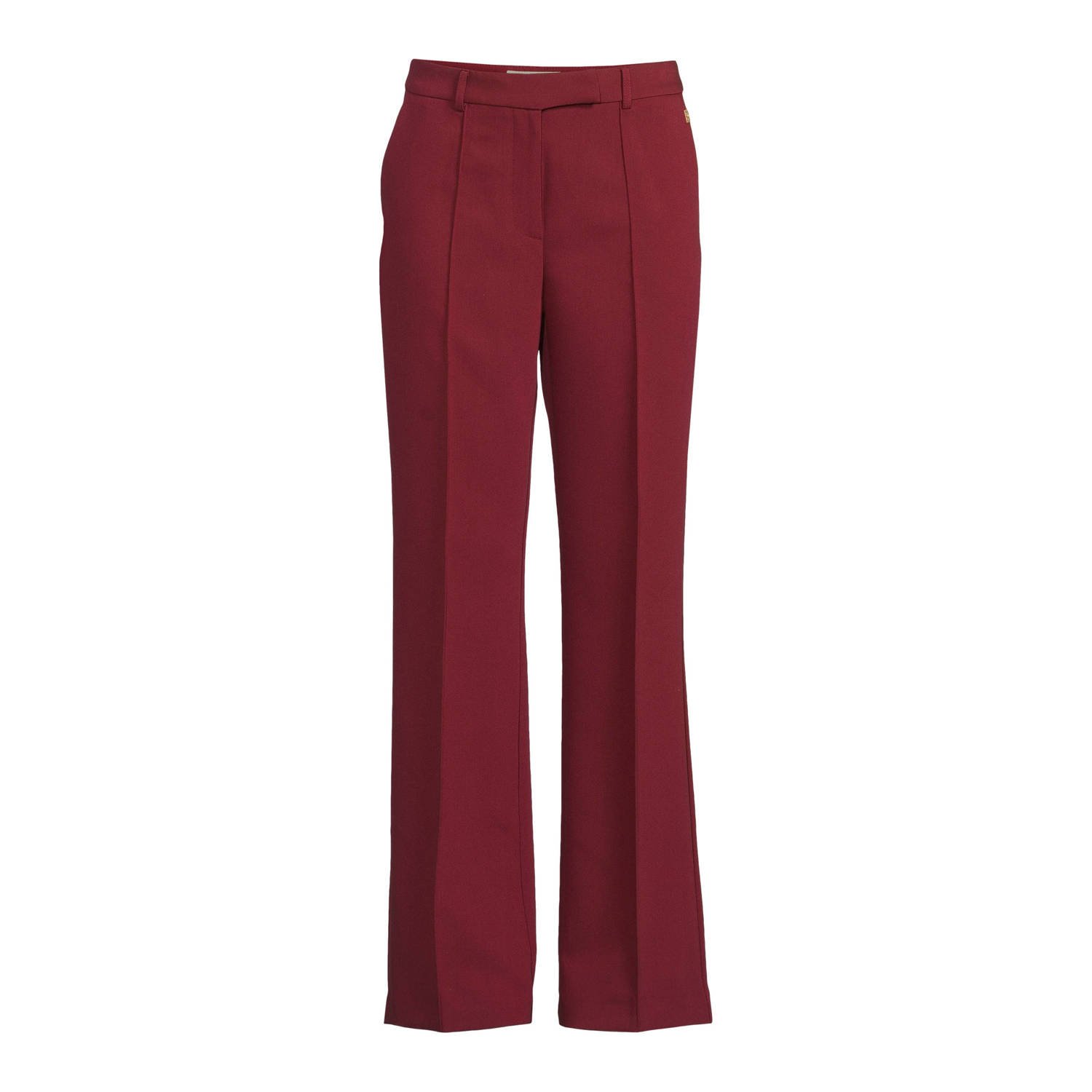 Aaiko straight fit pantalon van gerecycled polyester bordeauxrood