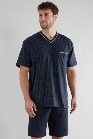 shortama donkerblauw