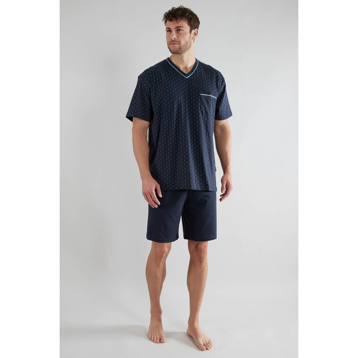 Götzburg shortama donkerblauw