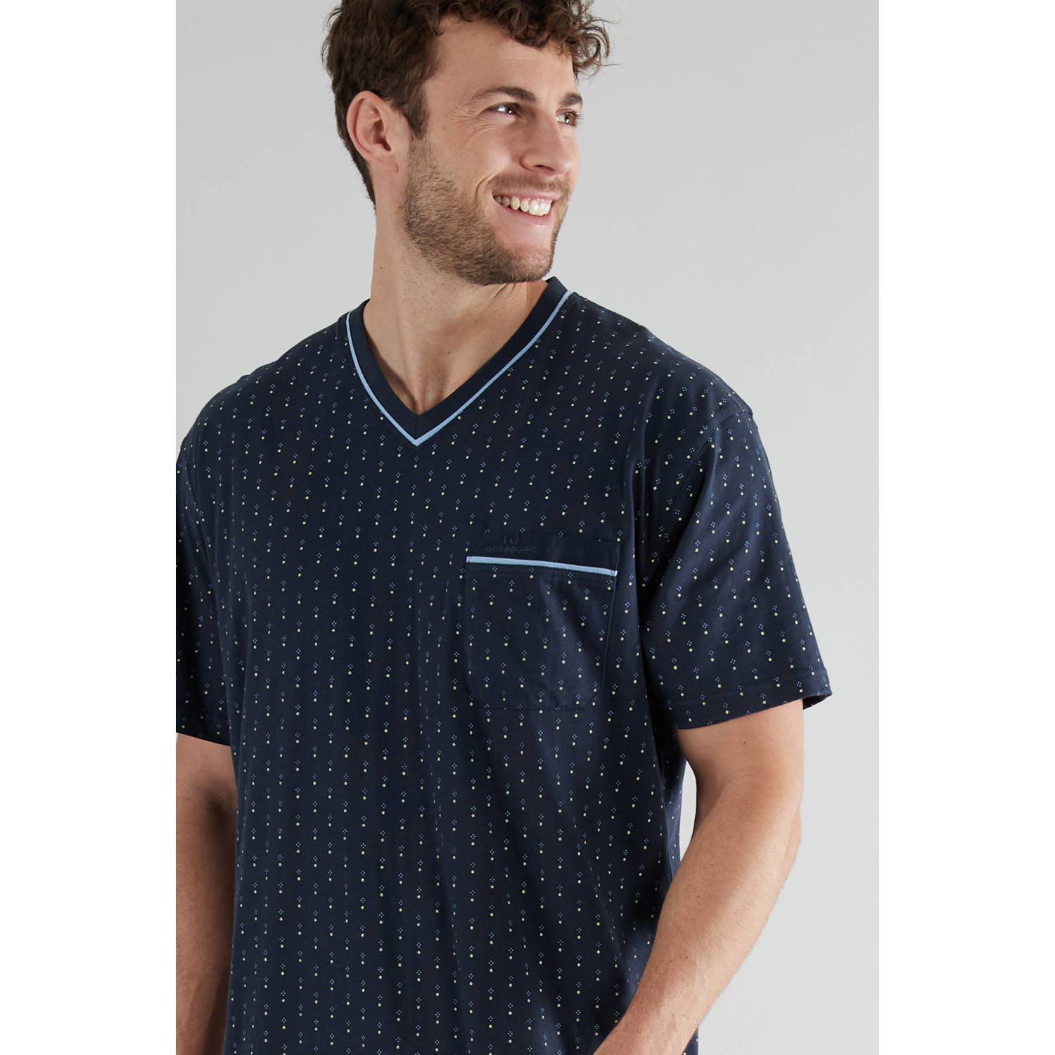 Götzburg shortama donkerblauw