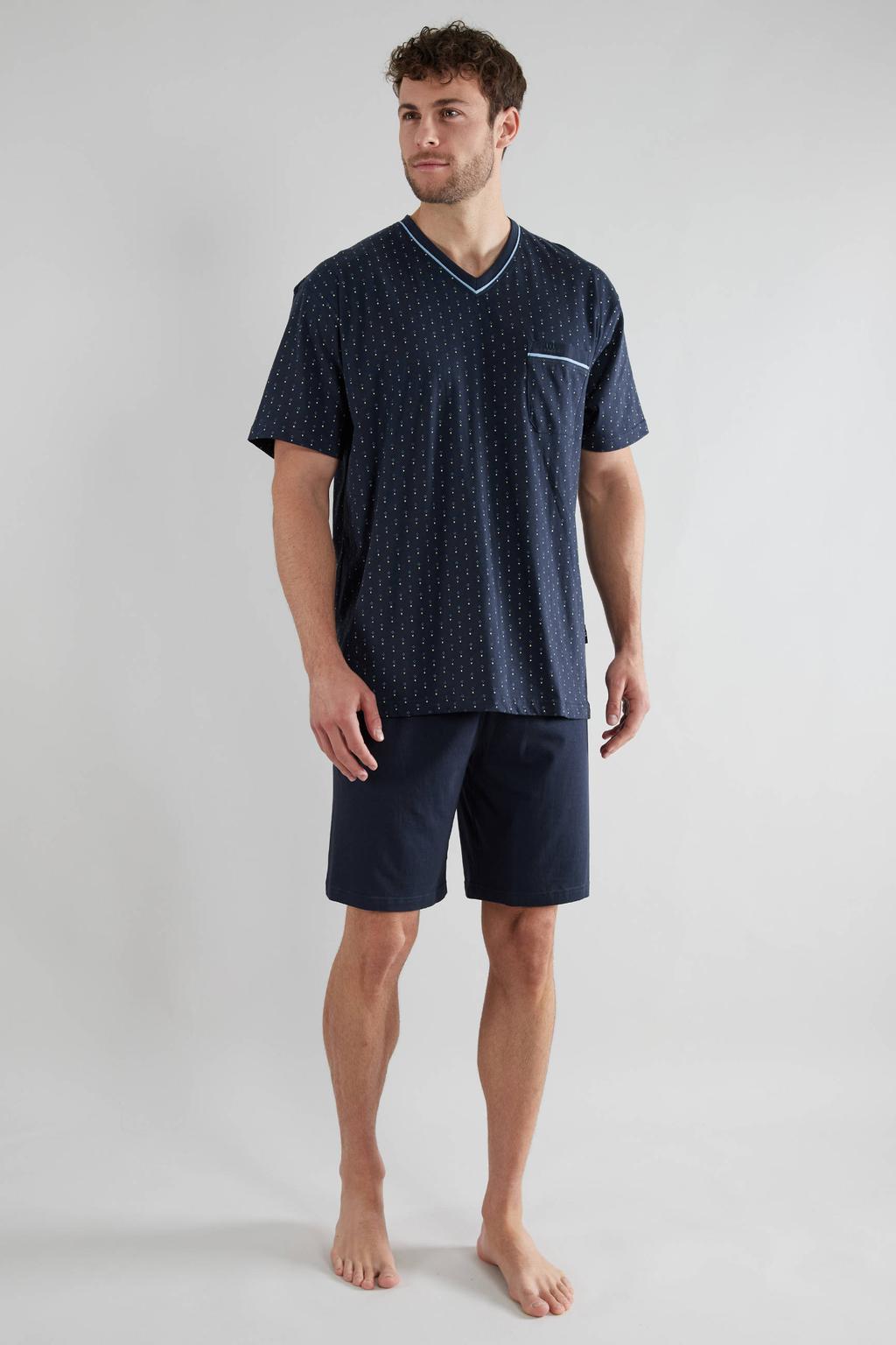 Götzburg shortama donkerblauw