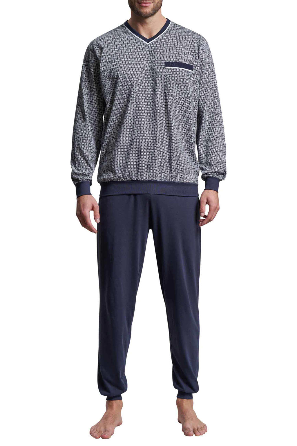 Götzburg pyjama donkerblauw/wit