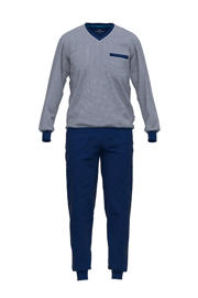 thumbnail: Götzburg pyjama donkerblauw/wit