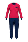 Rood/donkerblauw