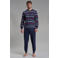 Götzburg pyjama set donkerblauw/wit/rood
