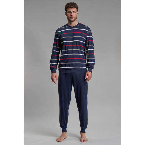 Götzburg pyjama donkerblauw/wit/rood afbeelding