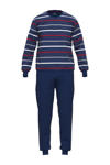 Donkerblauw/wit/rood