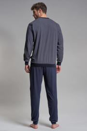 thumbnail: Götzburg pyjama donkerblauw/rood/wit