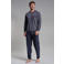 Götzburg pyjama set donkerblauw/rood/wit