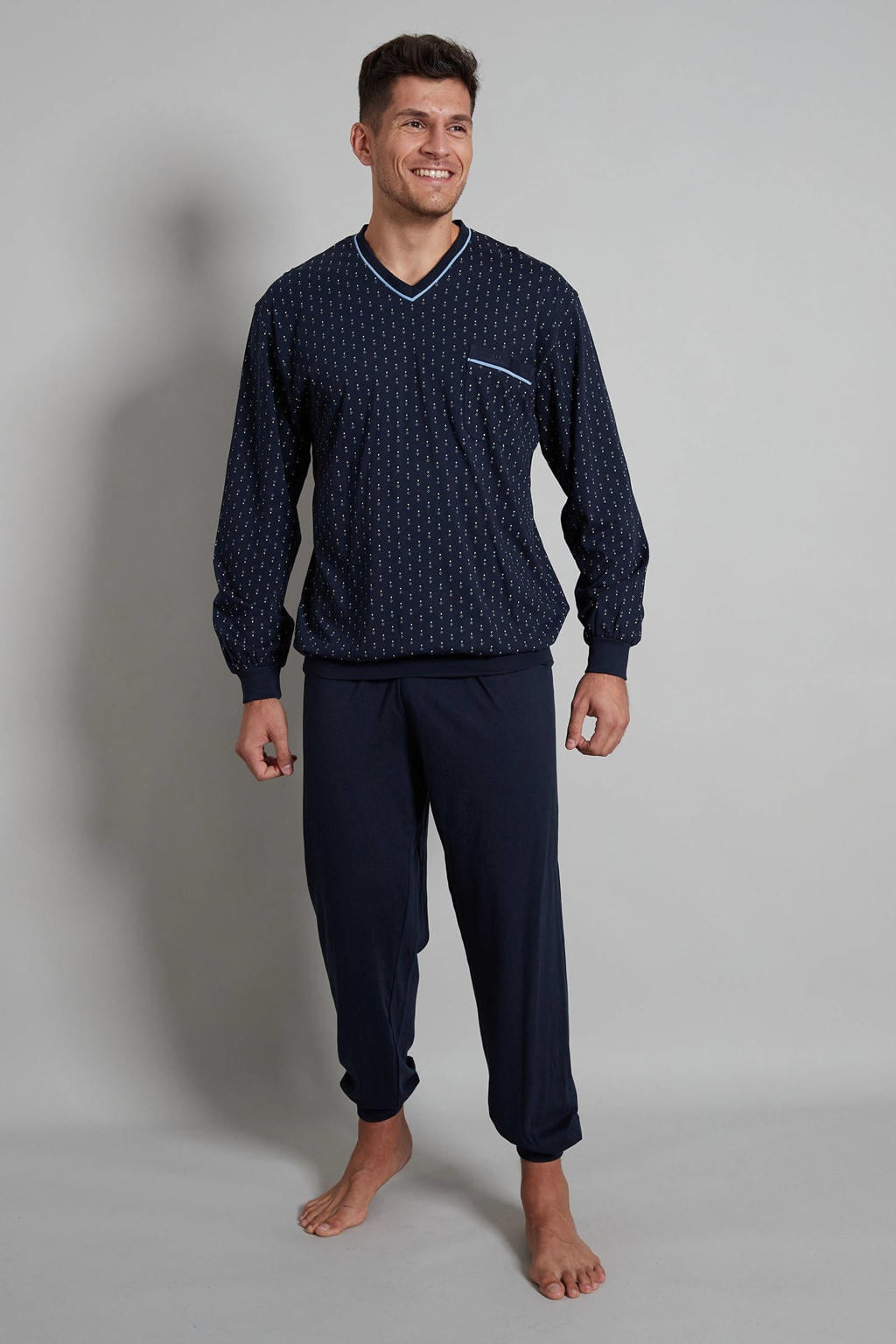 Götzburg pyjama set donkerblauw