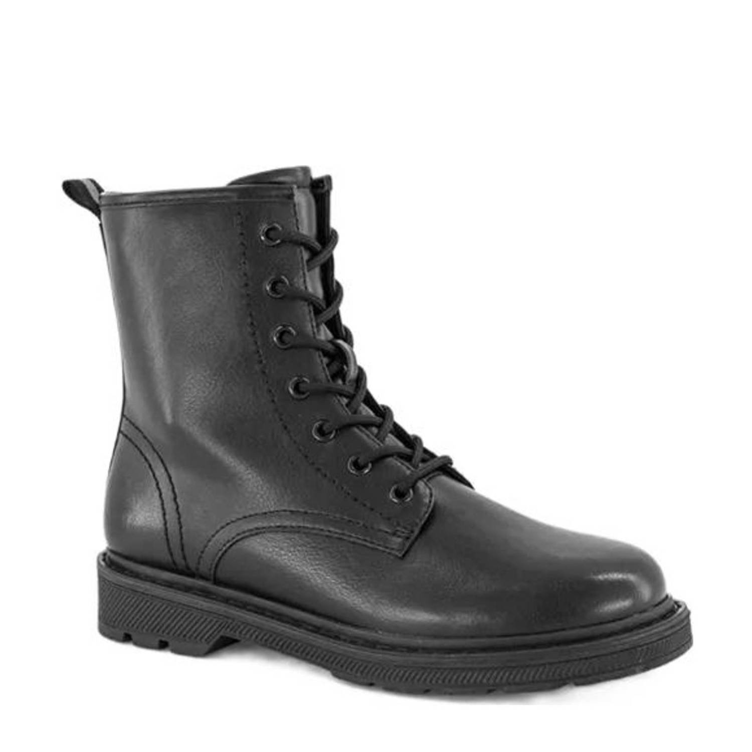 Graceland veterboots zwart