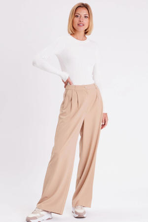 loose fit pantalon zand