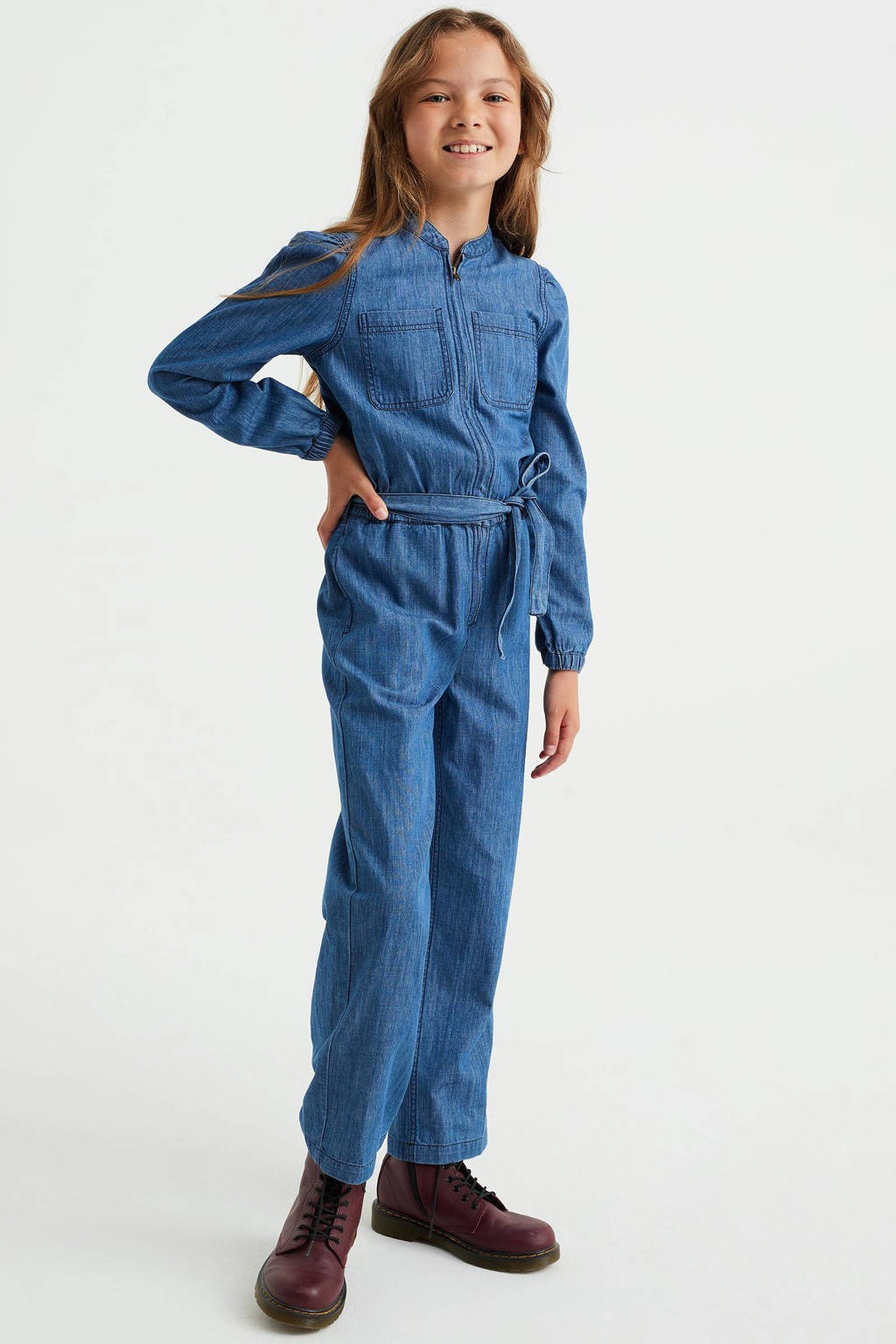 jumpsuit medium blue denim