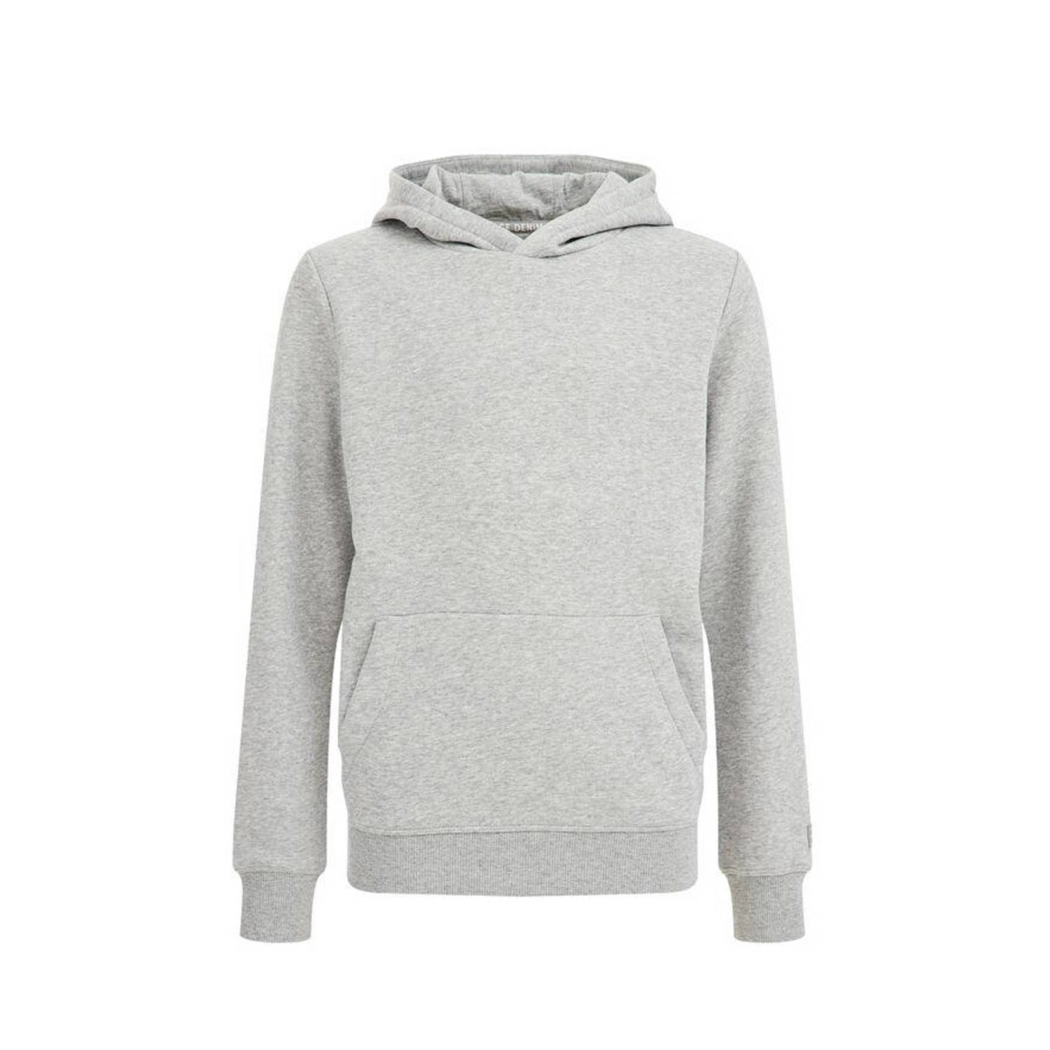 WE Fashion Blue Ridge hoodie grey melange Sweater Grijs Effen 110 116