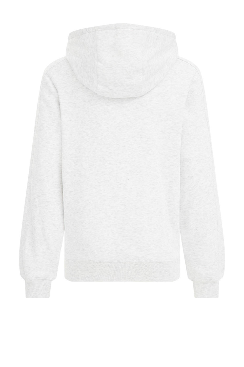 WE Fashion Salty Dog hoodie met printopdruk wit melange wehkamp