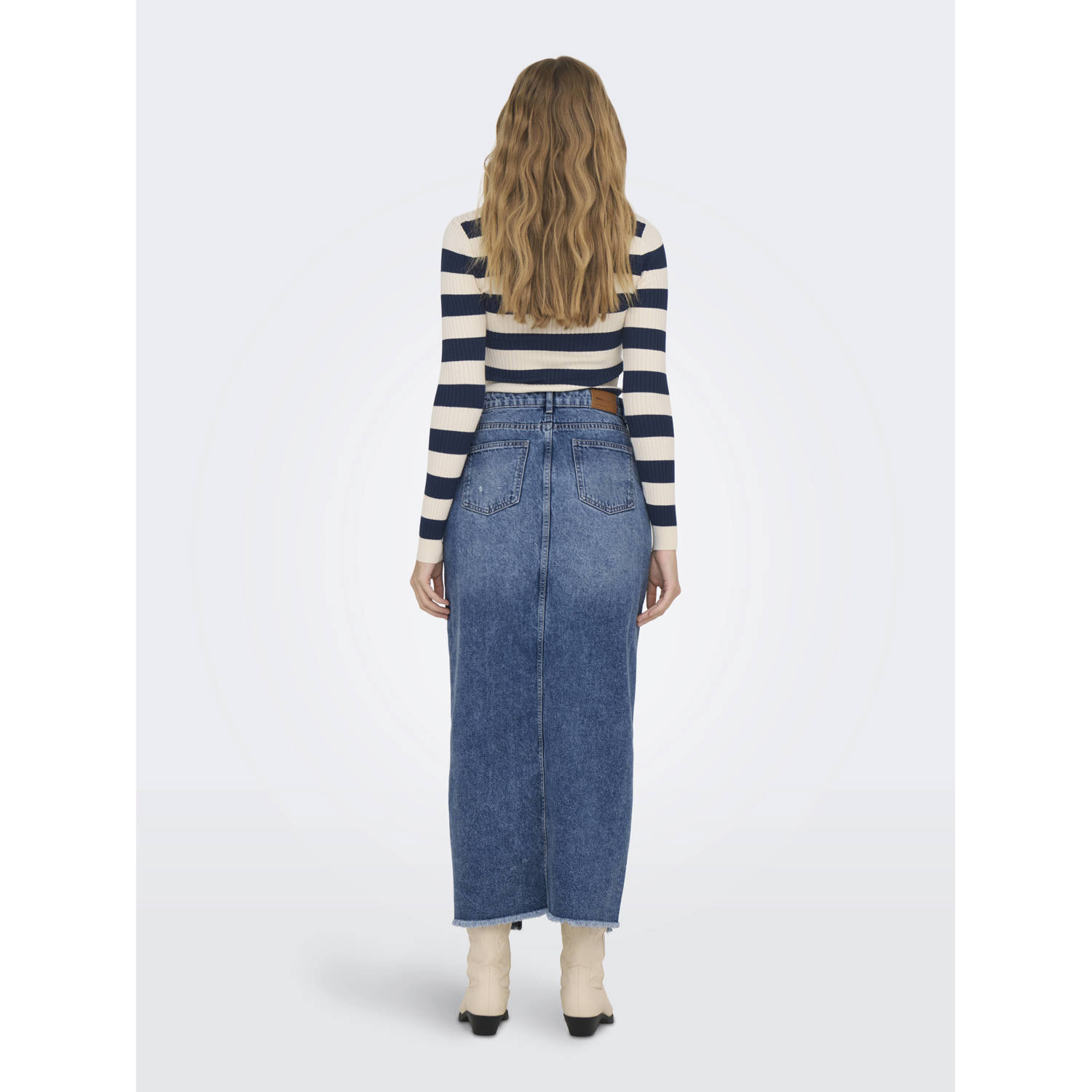 ONLY spijkerrok ONLEMMA medium blue denim