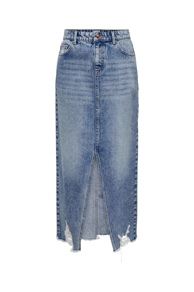 Lange Denim Rok Lange Spijkerrok Lange Spijkerrok
